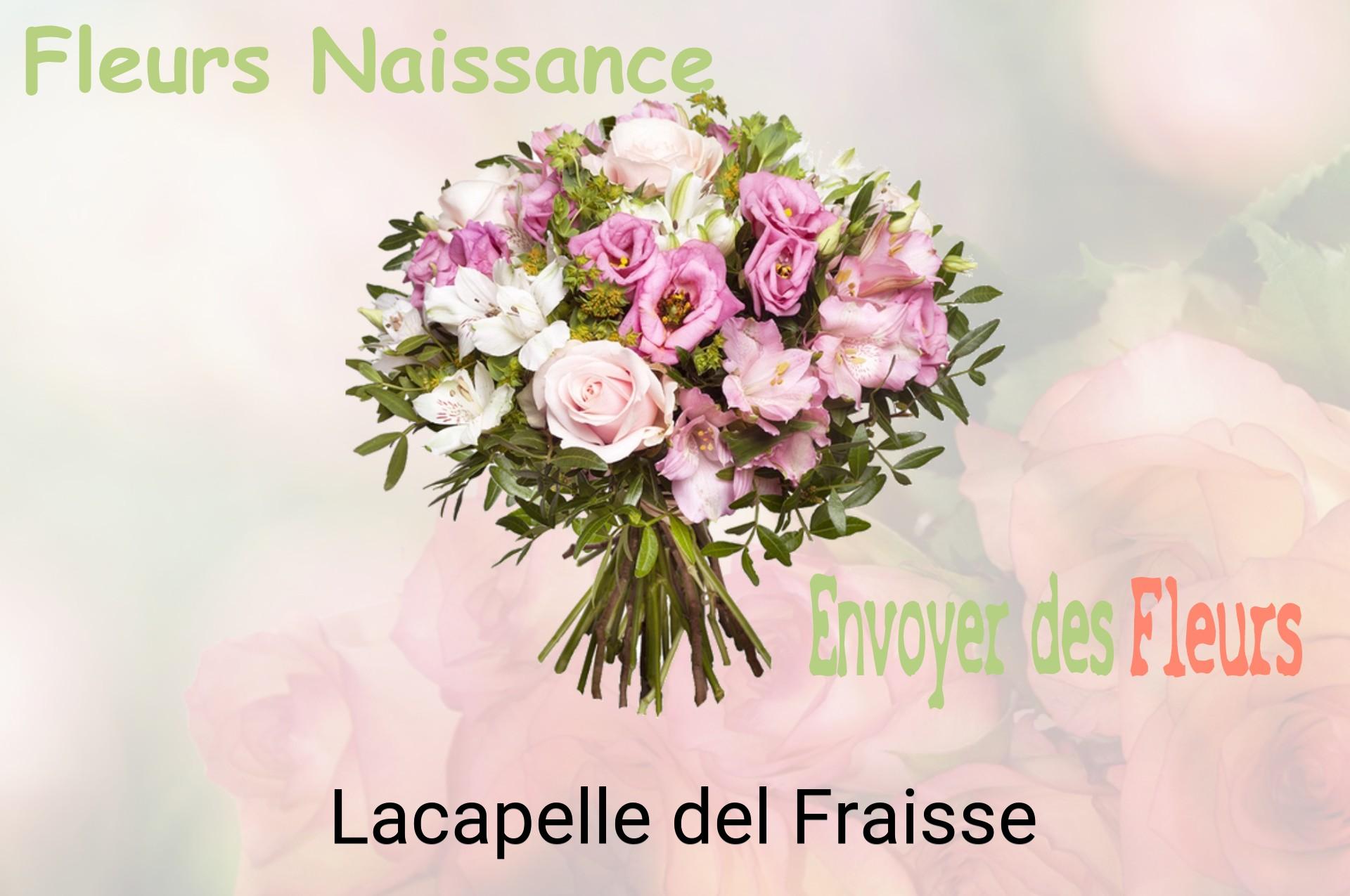Bouquet de fleurs de naissance livré à Lacapelle-del-Fraisse