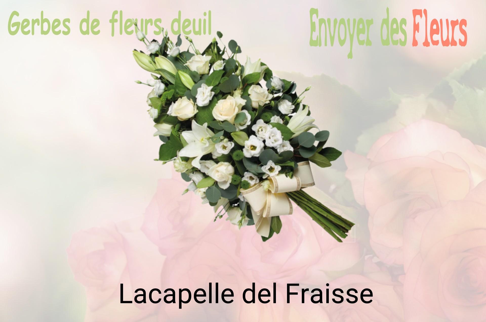 Gerbe de fleurs de deuil livrée à Lacapelle-del-Fraisse